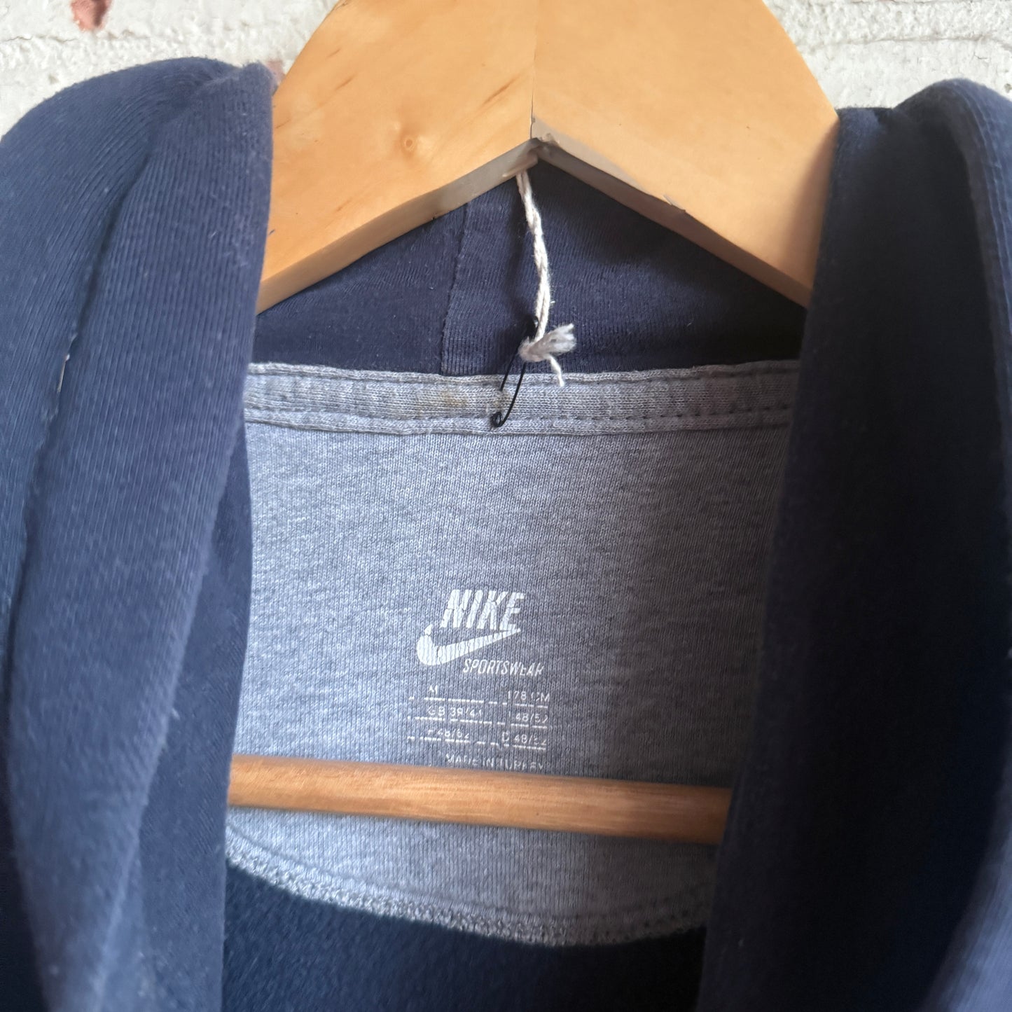2000s Navy Nike Logo Hoodie Jumper