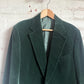 1970s Green Gieves and Hawkes Velvet Smoking Suit Blazer Jacket
