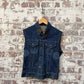 1980s Denim Levi's Modified Punk Gilet Jacket