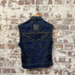 1980s Denim Levi's Modified Punk Gilet Jacket