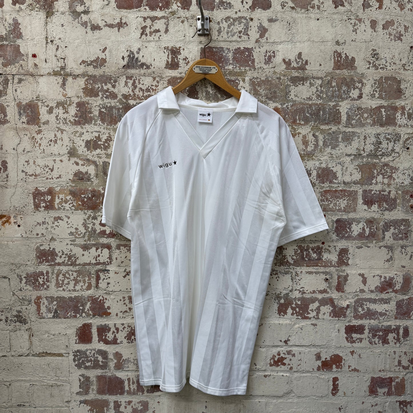 1980s White West German Sports Football Top