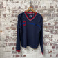 Navy British Underground Knitted Work Jumper