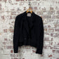 1980s Black Jaeger Crepe Blazer Jacket