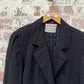 1980s Black Jaeger Crepe Blazer Jacket