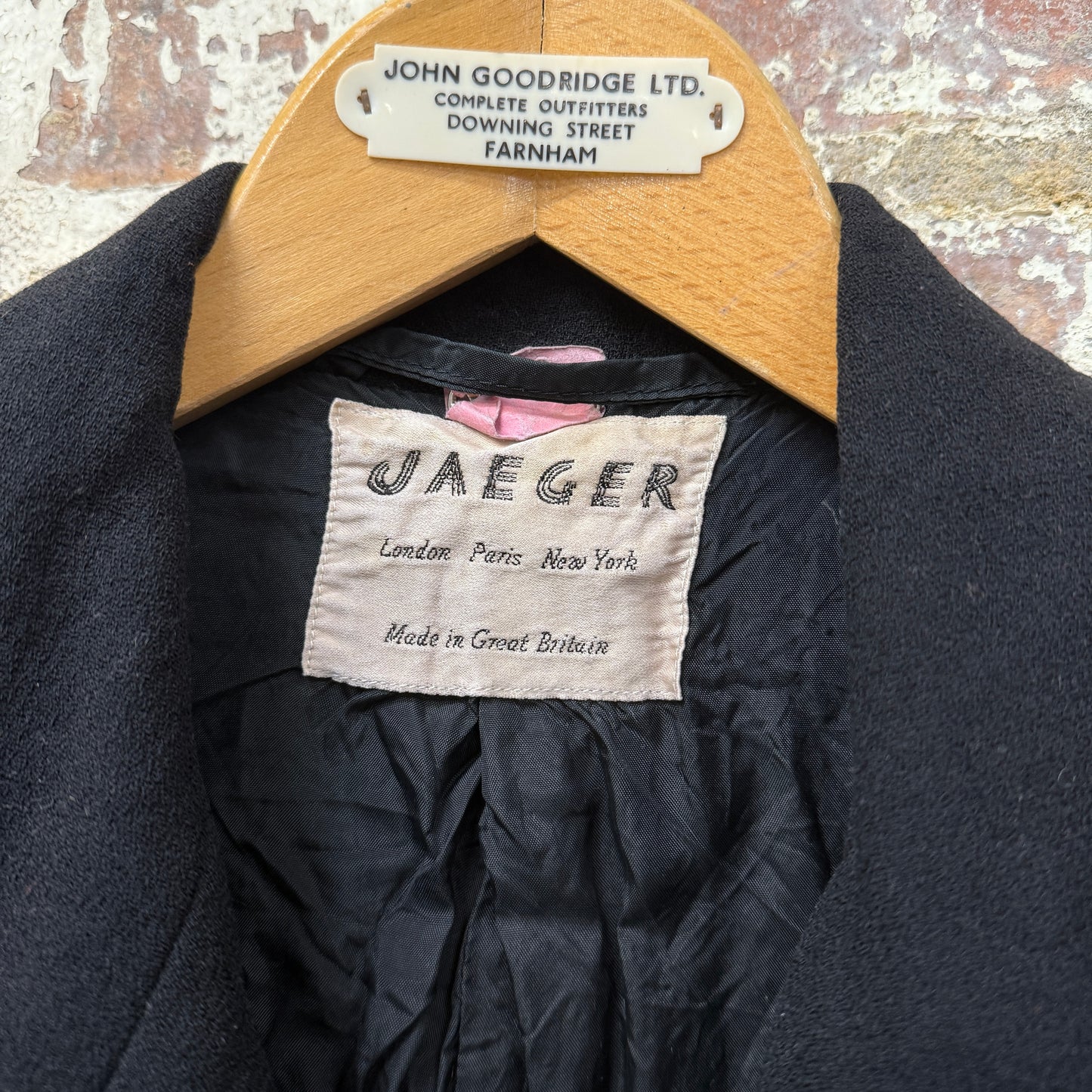 1980s Black Jaeger Crepe Blazer Jacket