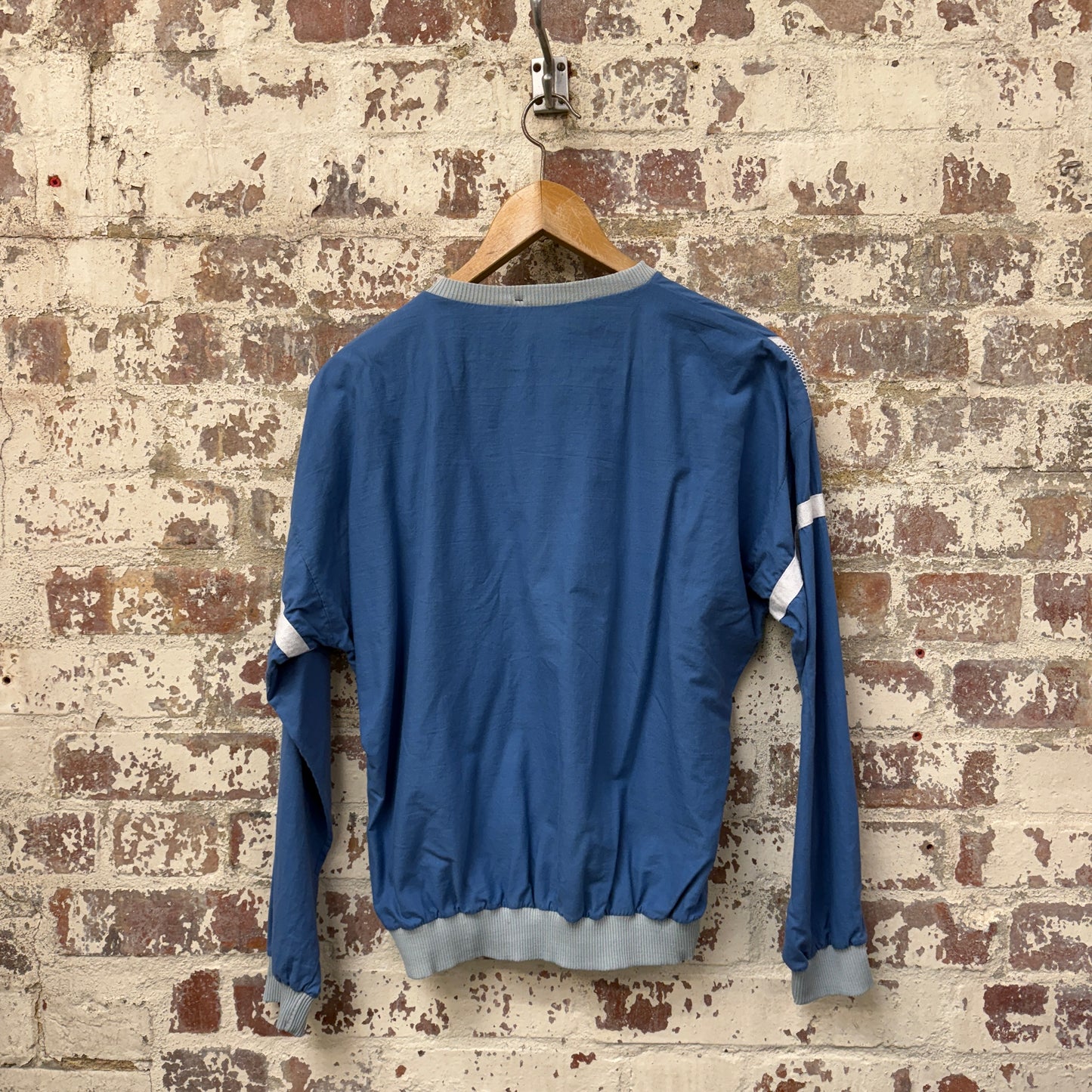 1970s Blue Adidas Graphic Sweatshirt Jumper