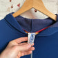 1970s Nay and Red Zip Track Top Hoodie