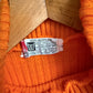 1970s Orange Knitted Roll Neck Jumper Top