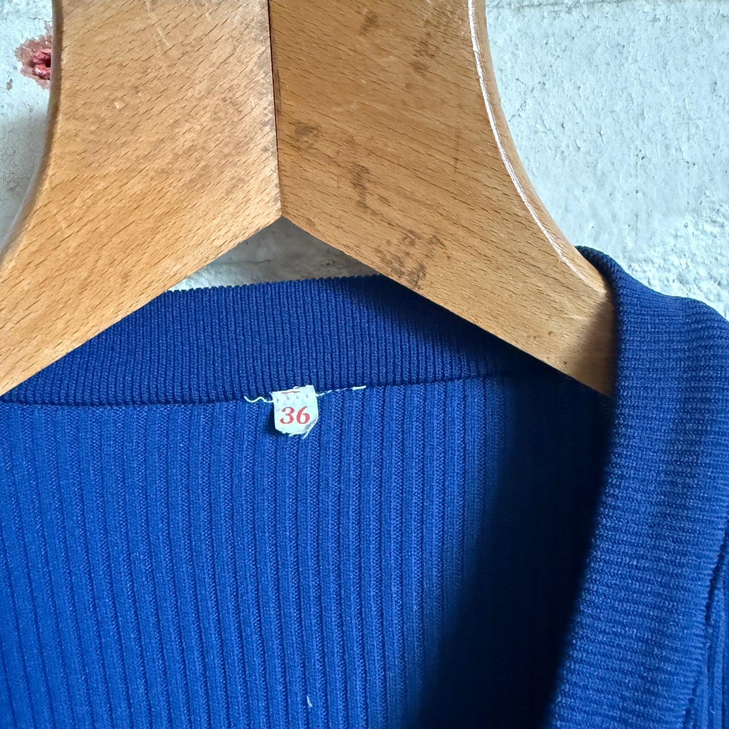 1980s Blue Button Cardigan Blouse Top