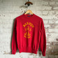1980s Red Circus Graphic Raglan Sweatshirt