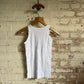 1970s White Cotton Vest Top