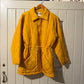 1980s Yellow Padded Quilted Silk Jacket