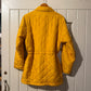 1980s Yellow Padded Quilted Silk Jacket