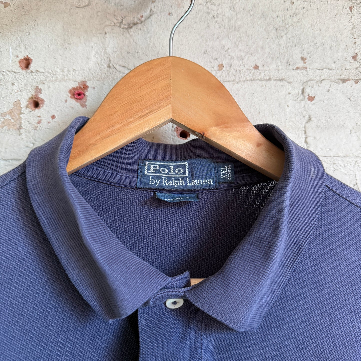 1990s Navy Ralph Lauren Polo Shirt Top