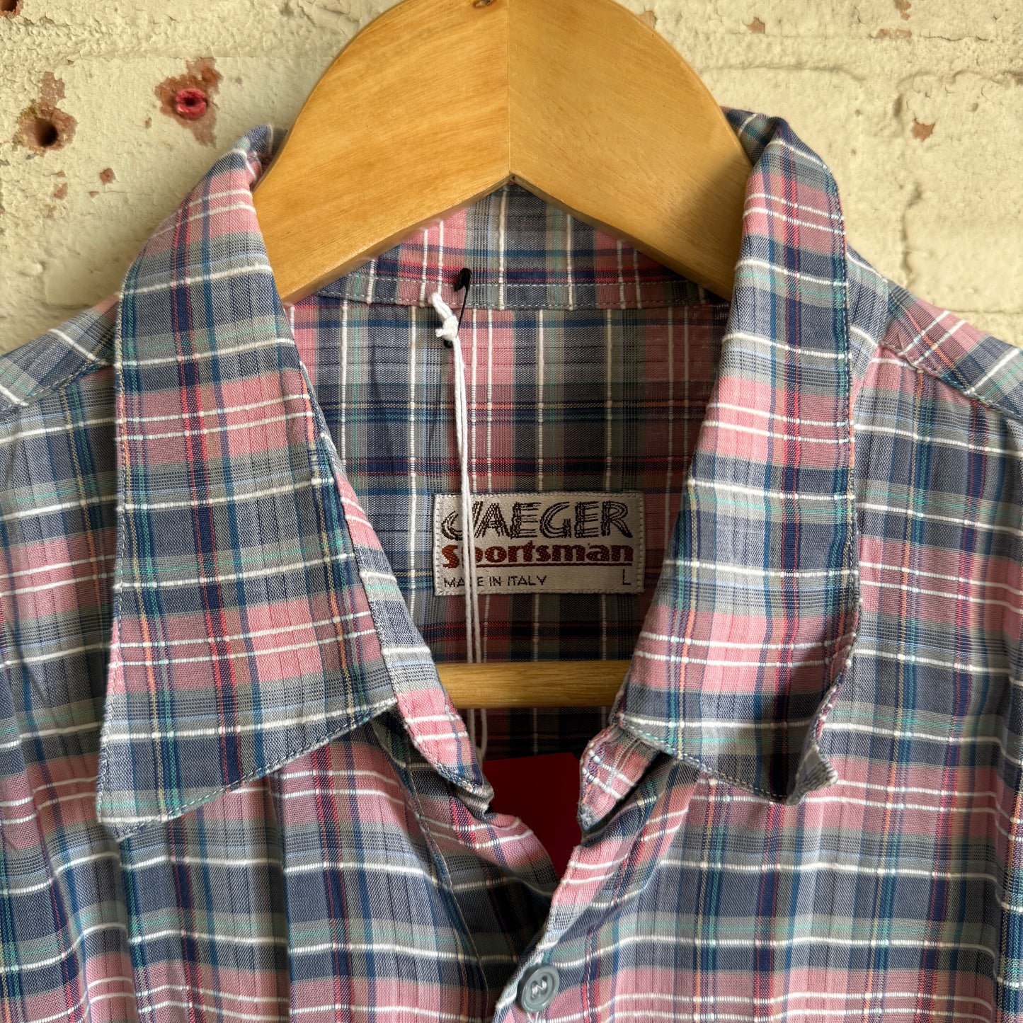 1980s Jaeger Sportsman Checkered Button Shirt