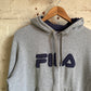1990s Grey Fila Sweatshirt Hoodie