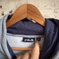 1990s Grey Fila Sweatshirt Hoodie