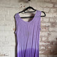 1990s Purple and Lilac Indian Cotton Maxi Dress