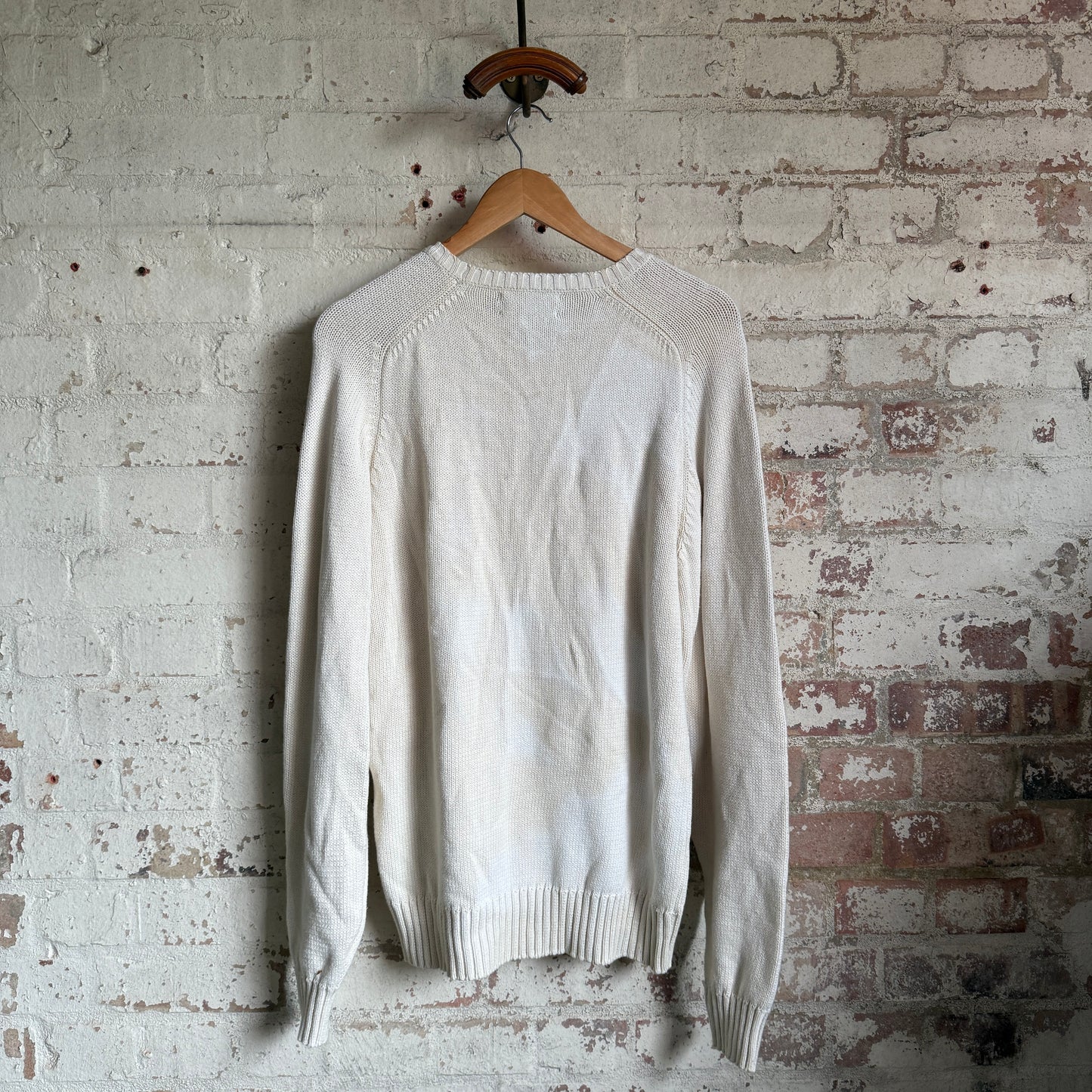 1990s Cream Ralph Lauren Knitted Jumper