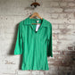 1970s Green Striped Long Sleeve Football Shirt