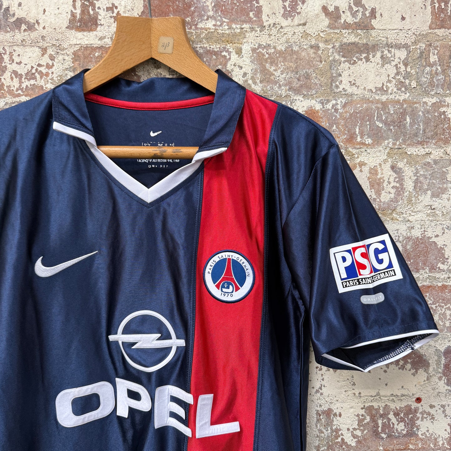 1990s Navy PSG Home Football KIt Shirt