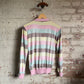 1980s Pink Striped Velvet Shirt