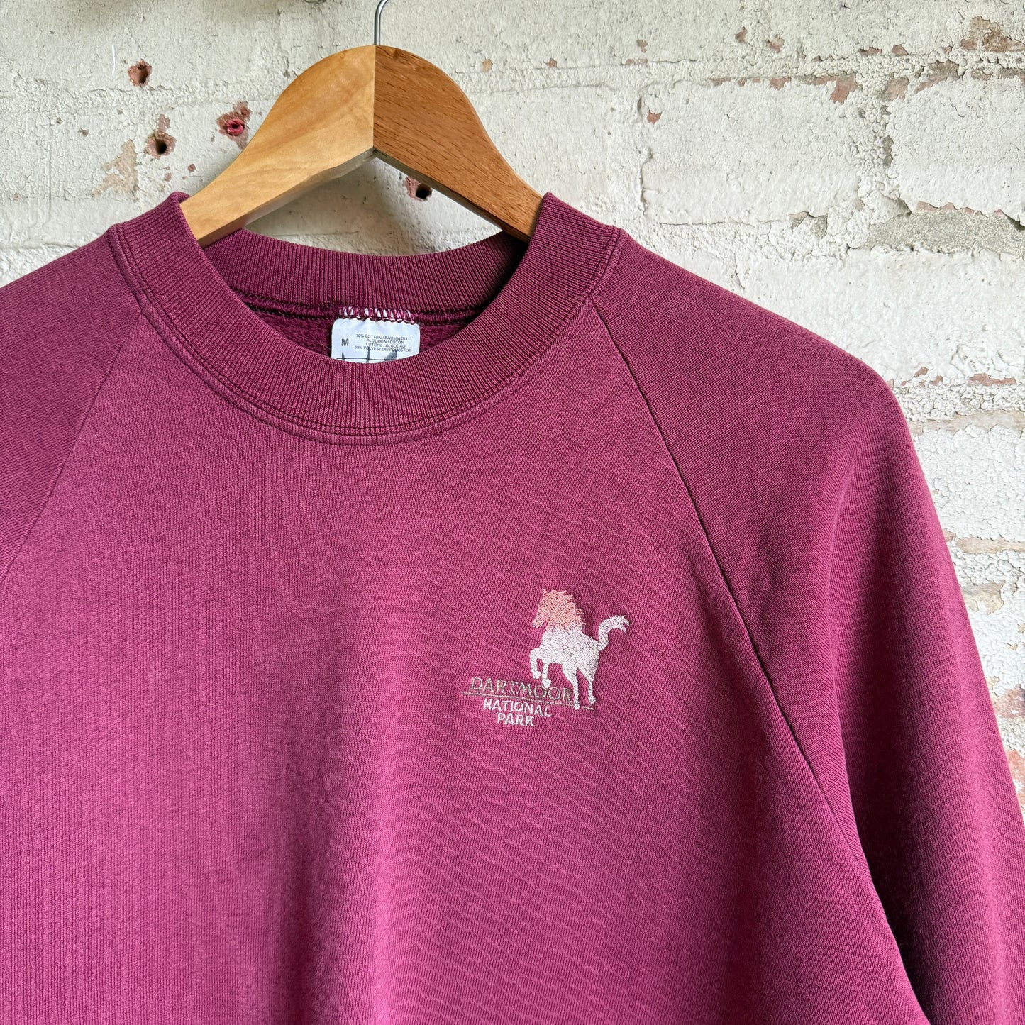 1990s Burgundy British National Park Sweatshirt