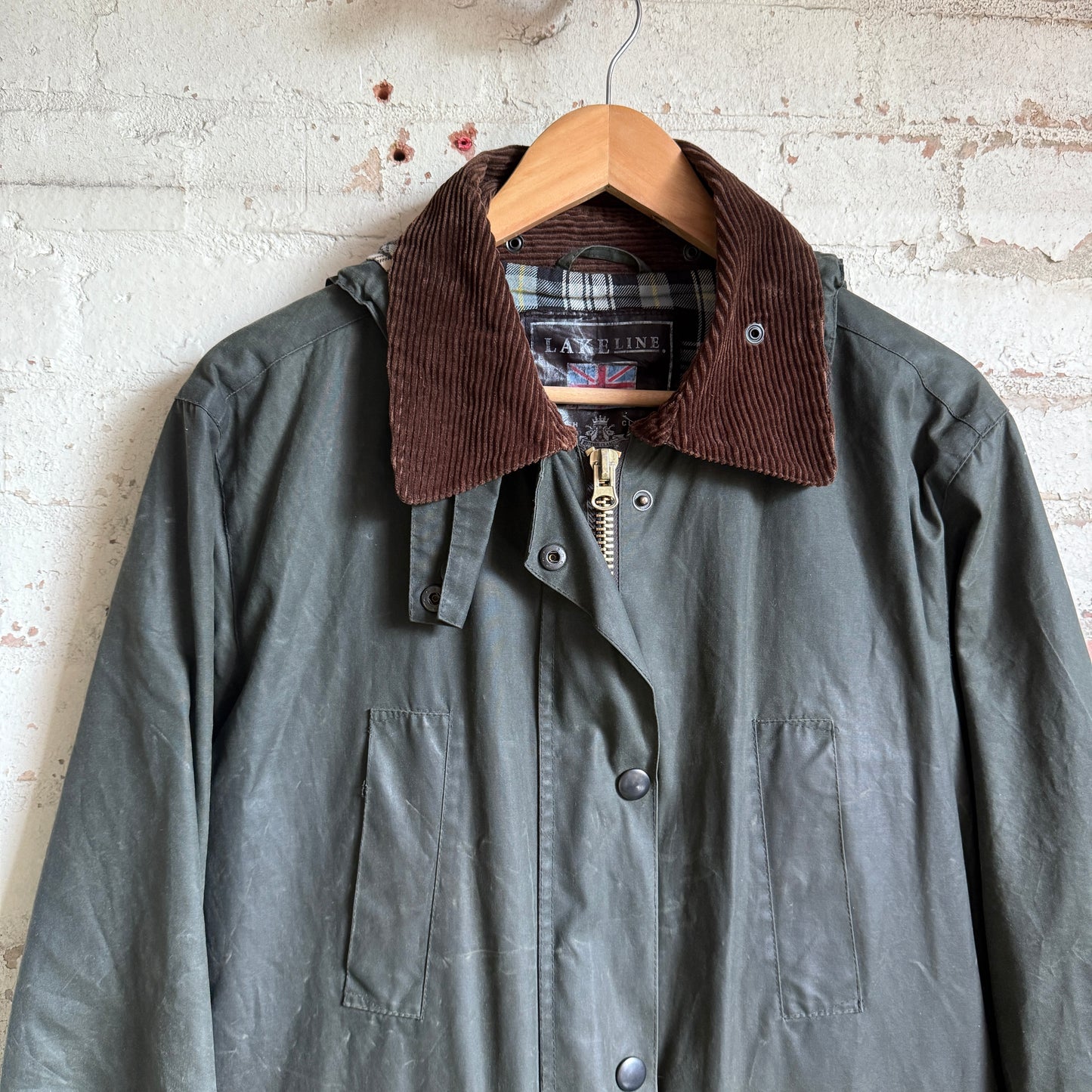 Vintage Green Wax British jacket Coat