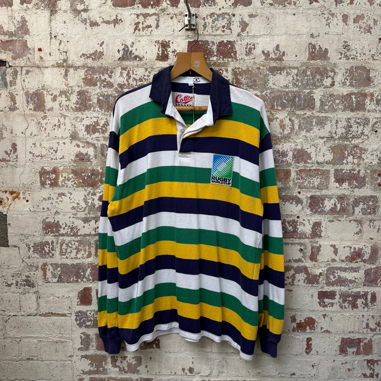 1990s Cotton Traders Rugby Word Cup Jumper Shirt Top