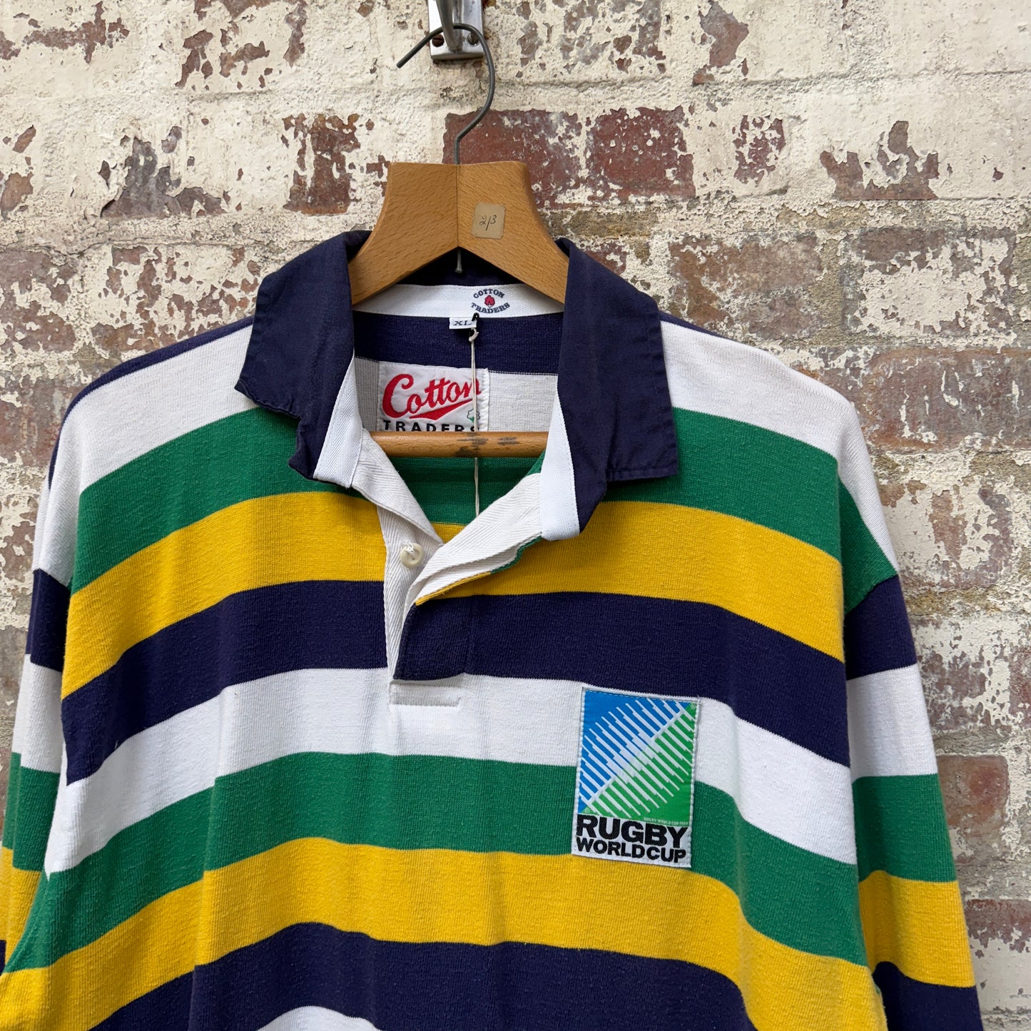 1990s Cotton Traders Rugby Word Cup Jumper Shirt Top