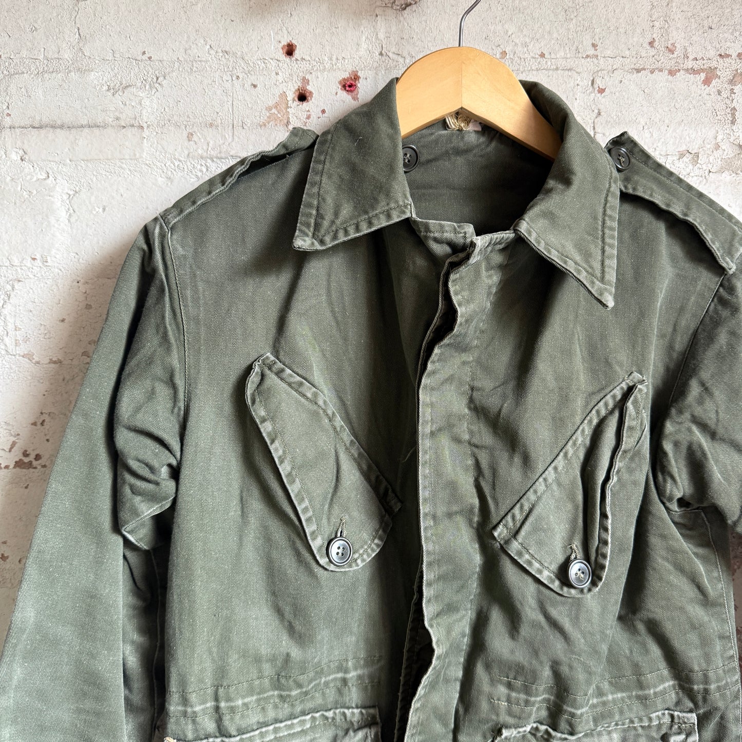 1960s Green Four Pocket Military Field Jacket