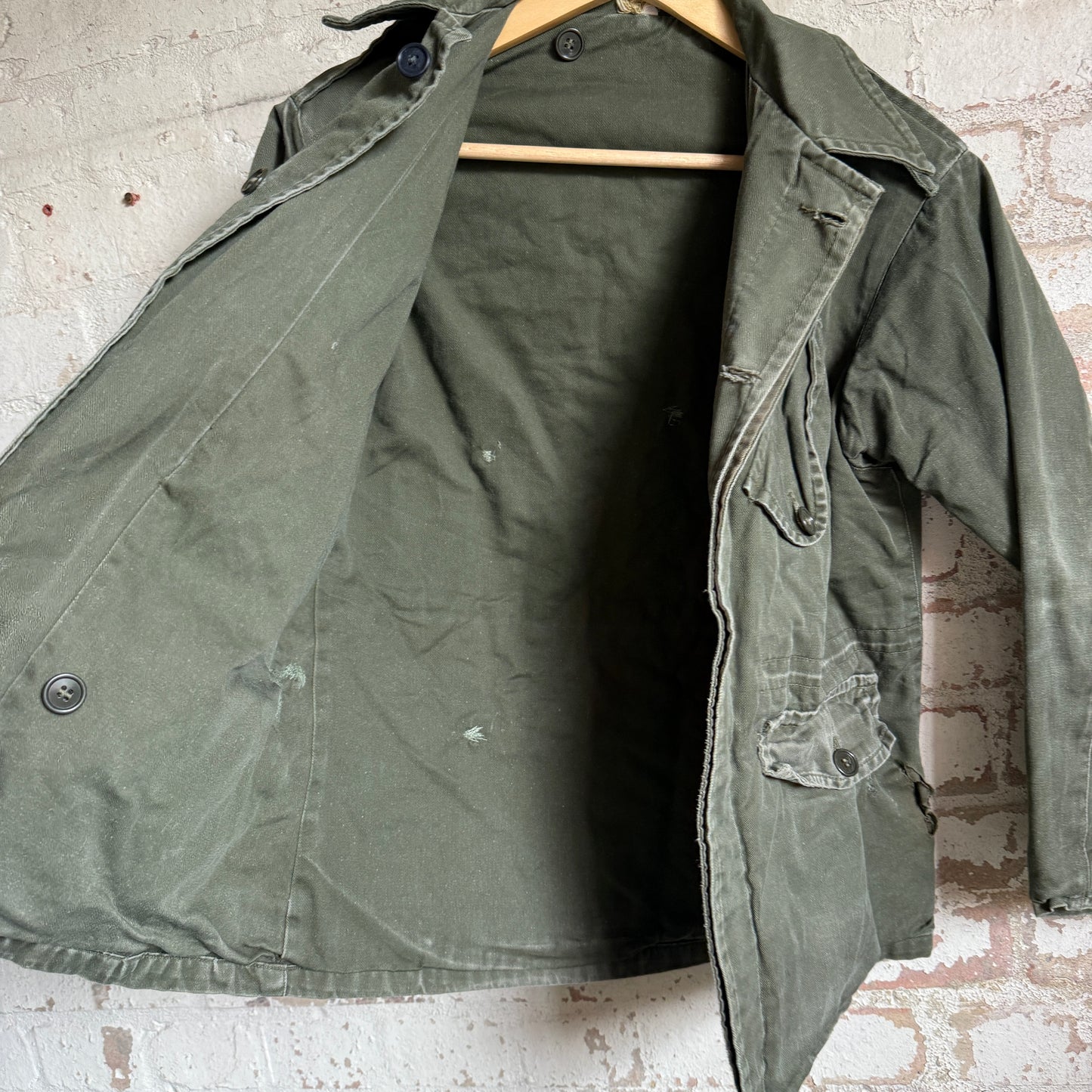 1960s Green Four Pocket Military Field Jacket