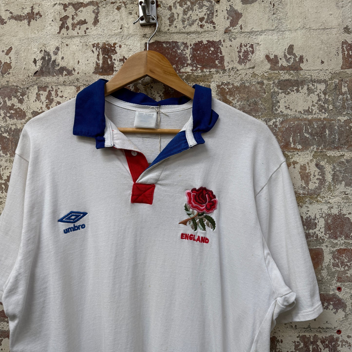 1990s Umbro England Rugby Shirt Top