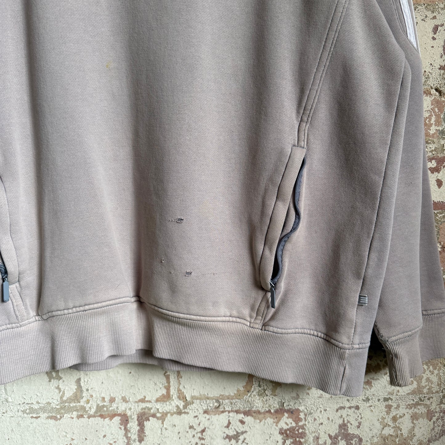 1990s Grey Adidas Hoodie Jumper