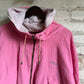 1980s Pink Cotton Parka Jacket Coat