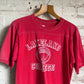 1970s Red Graphic College T-Shirt