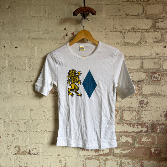 1970s White Graphic Lion T-Shirt