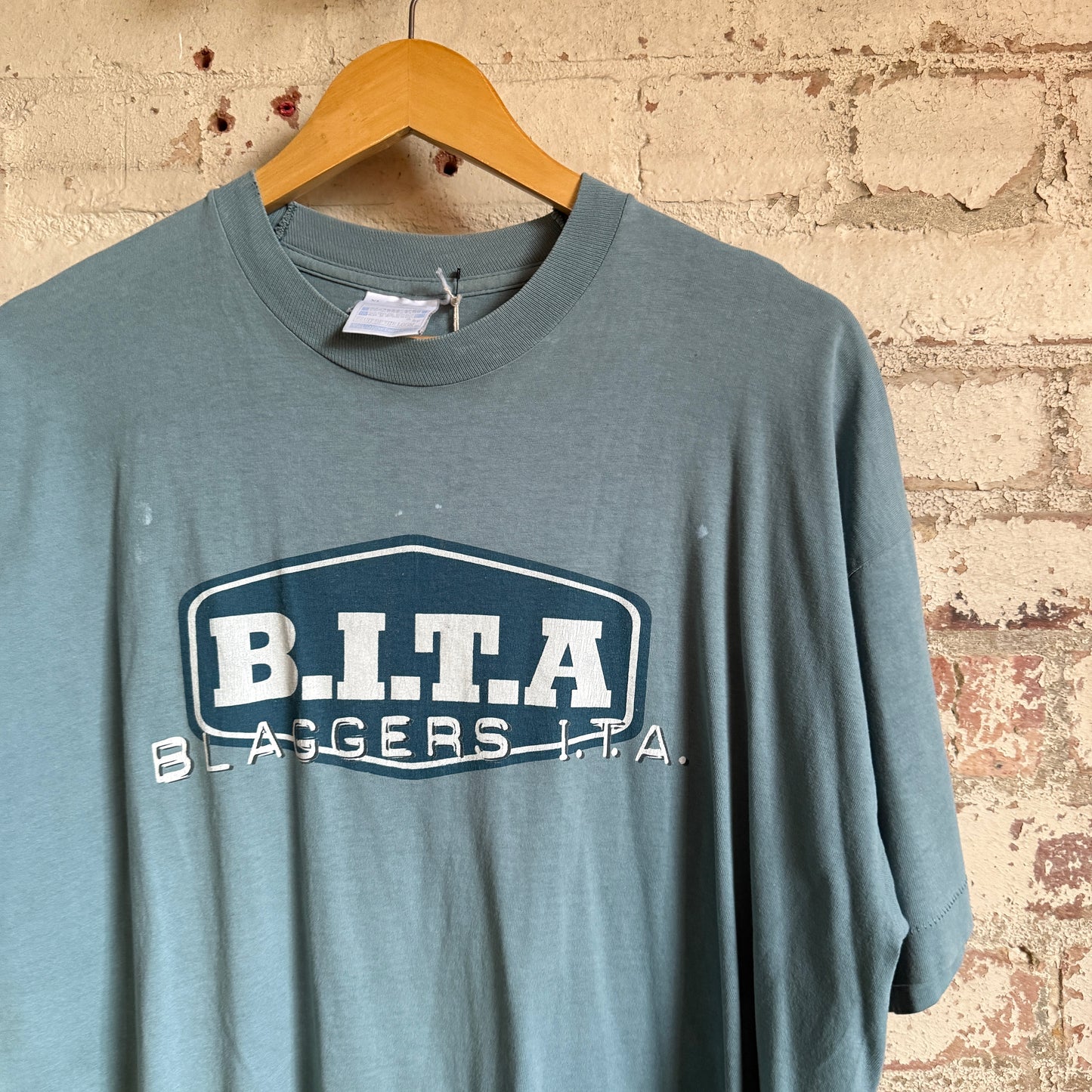 1990s Turquoise 'BITA' Band Graphic T-Shirt