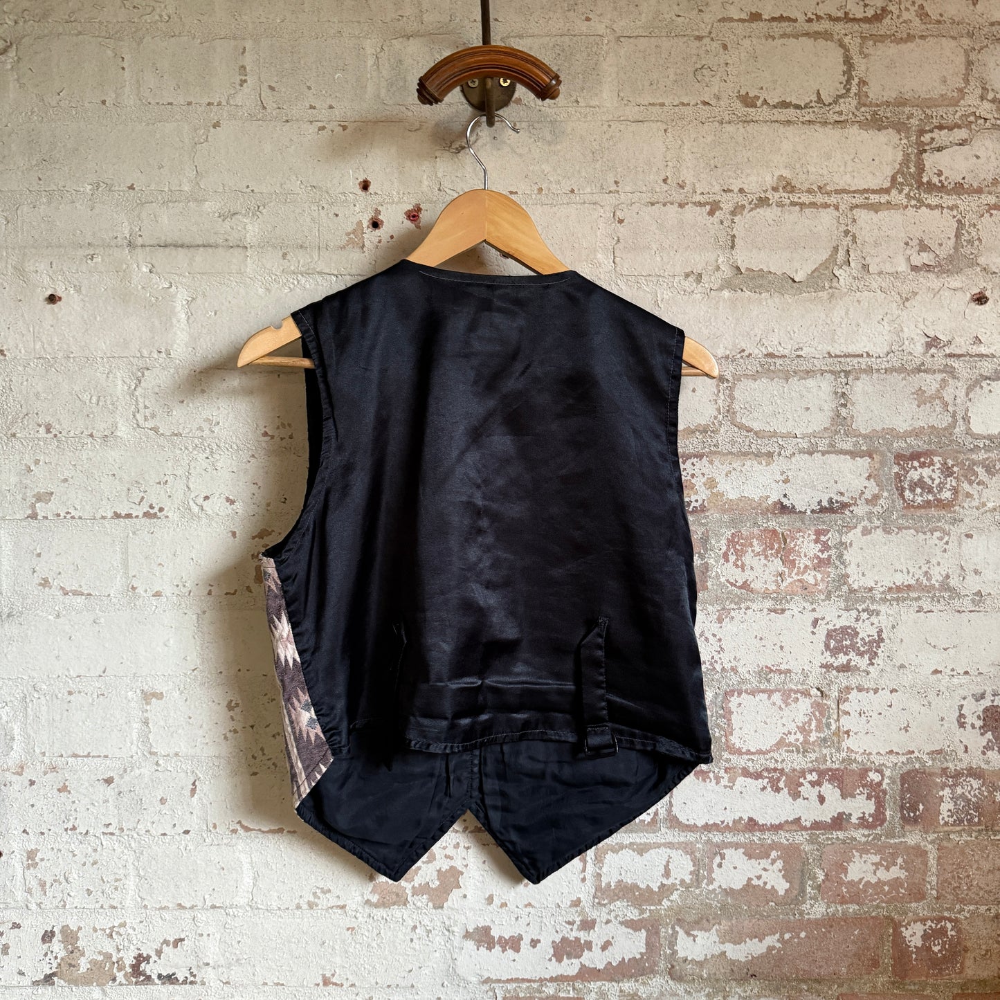 1980s Aztec Print Waistcoat
