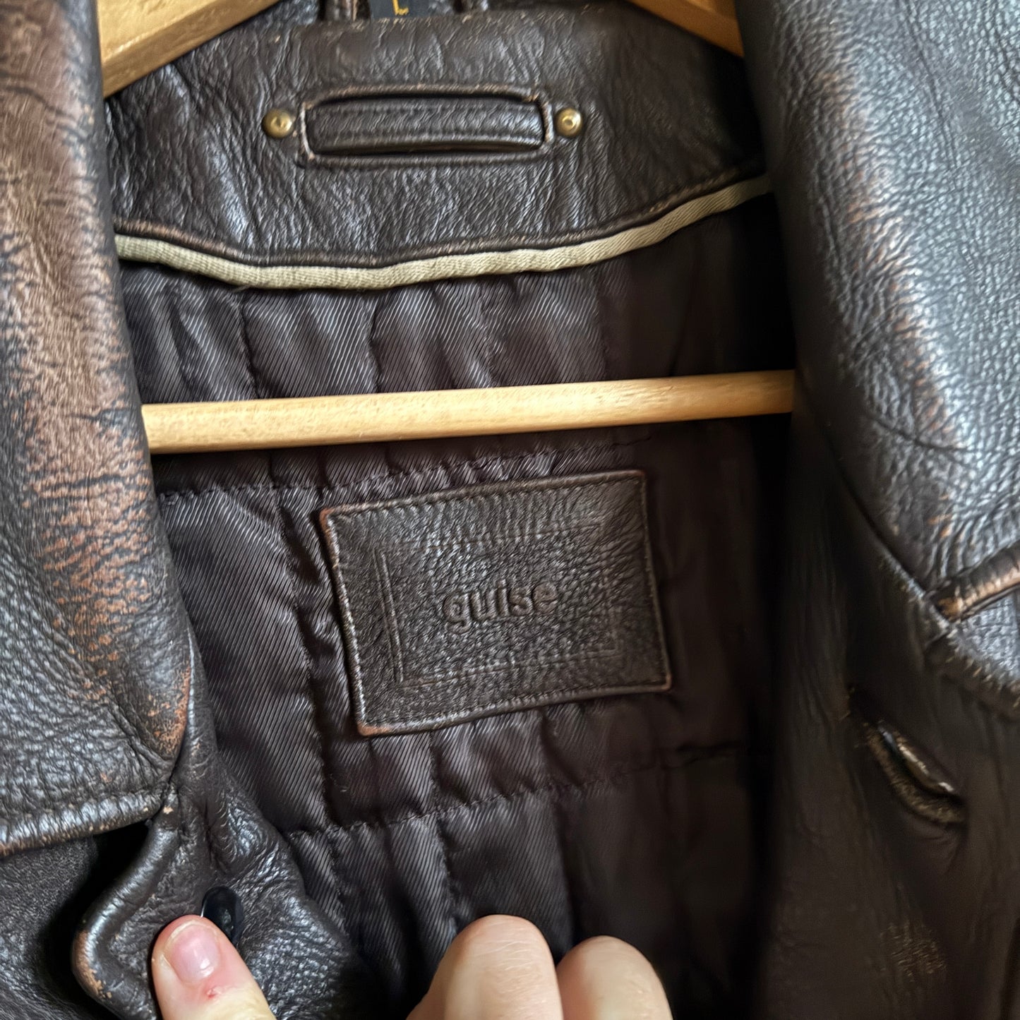 1990s Brown Leather Jacket Coat