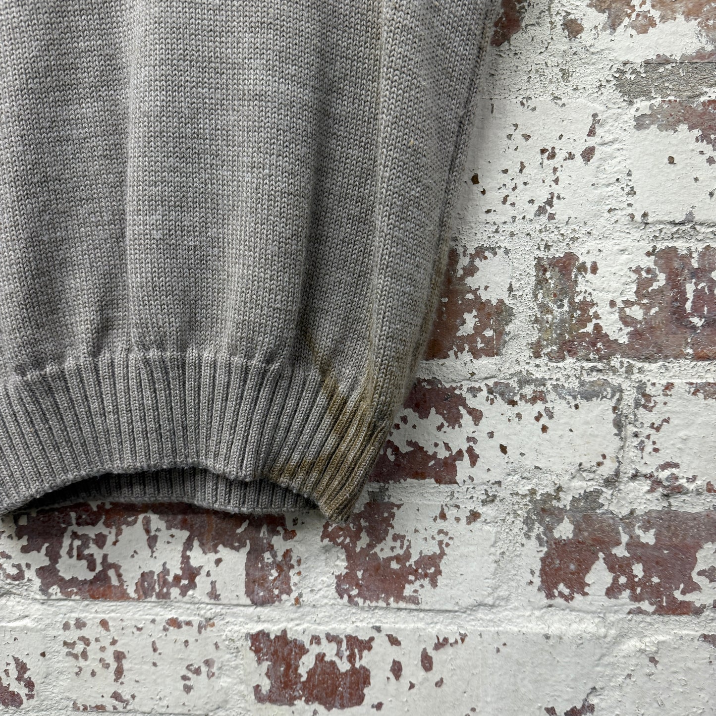 1980s Grey Harrods Knitted Tank Top Sweater Vest Jumper