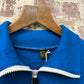 1980s Blue zip Up Track Top