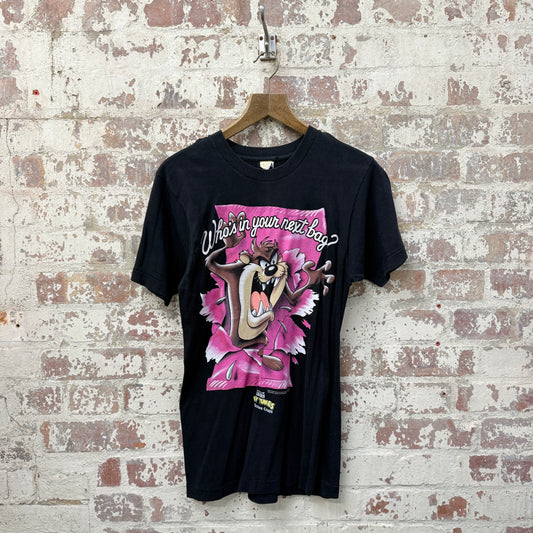 1990s Black Looney Tunes Crips Graphic T-Shirt