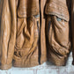 1980s Brown Tactical Leather Jacket