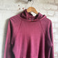1960s 1970s Maroon Red Faded Hoodie Jumper