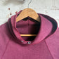 1960s 1970s Maroon Red Faded Hoodie Jumper