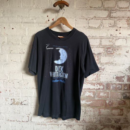 1990s Black Dick Wittington Graphic t-Shirt