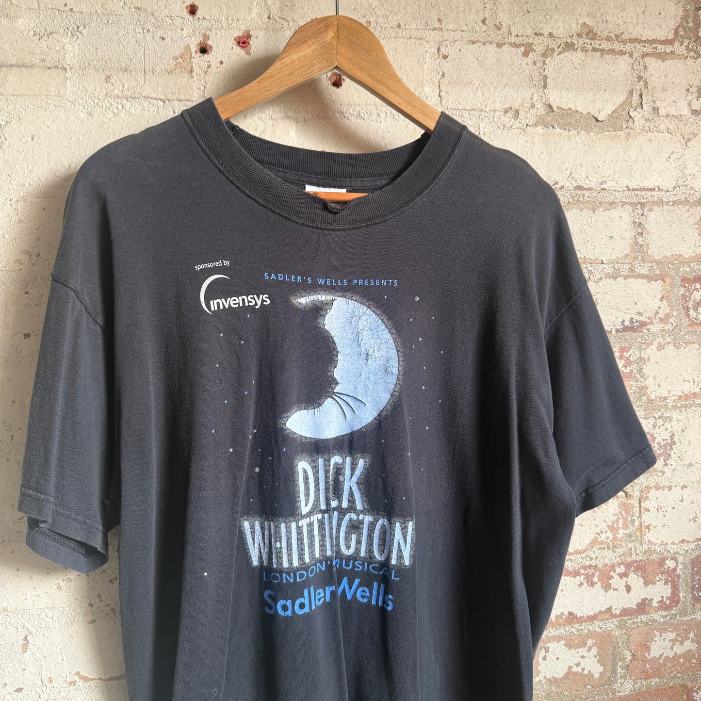 1990s Black Dick Wittington Graphic t-Shirt