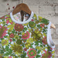 1970s Green Floral Vest Top