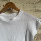 1970s White Knitted Unusual T-Shirt